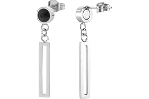 MagEnergy Lymphdrainage Damenohrringe, Magnetfeldtherapie-Ohrringe, Lymphdrainage, Modeschmuck Geschenke für Frauen (Black)