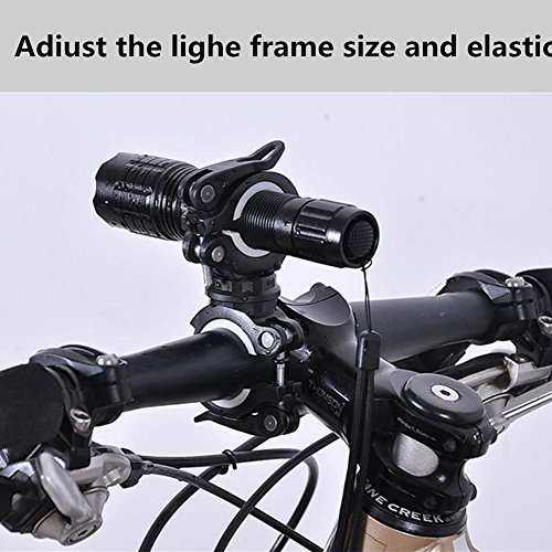 zhixie Universal 360 drehbar Fahrrad Lenker Mount LED Taschenlampe Taschenlampe Halterung Klemme Clip Grip Halterung - 4