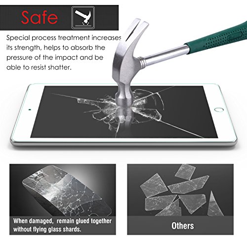 MoKo Folie für Neu iPad 9.7 Zoll 2017 – HD 9H Panzerglas Hartglas Displayschutzfolie Glas Display Schutzfolie Displayschutz für New iPad 9.7″ 2017, iPad Pro 9.7″, iPad Air 2 , iPad Air Tablet, Klar - 3