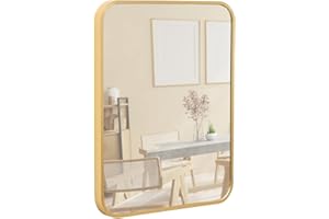 ‎TERRA HOME Terra Home Wandspiegel - Rechteckig, 40x50 cm, Roségold Gold Kupfer, Modern, Metallrahmen Spiegel - für Flur, Wohnzimmer, Bad oder Garderobe