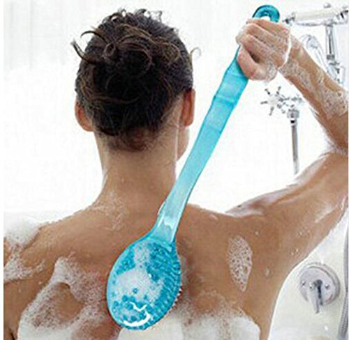 leisial Kunststoff-Bad-Dusche Rücken Peeling Bürste mit langem Griff für Bürste Reinigungsbürste mit Rücken, rot 36.5 * 7 * 3 cm 36.5*7*3cm grün - 5