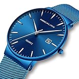 Herren Uhren Männer Sport Wasserdicht Luxus Edelstahl Mesh Mode Armbanduhr Mann Dünne Einfach Datum Kalender Analoge Quarzwerk Uhr