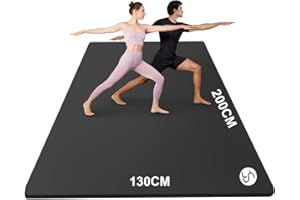 ‎RYTMAT RYTMAT Yogamatte XXL 200x130cm Fitnessmatte 20mm/15mm/10mm Dick NBR Gymnastikmatte Extra Groß Breit Sportmatte Trainingsmatte für Heim-Fitness Yoga, Eltern-Kind-Aktivitäten, Senioren-Fitness