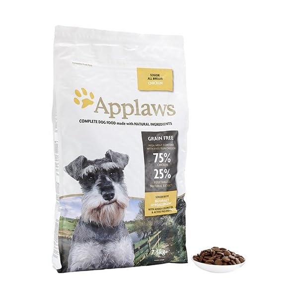 Applaws Complete and Grain Free Dry Dog Food, Senior All Breed Chicken