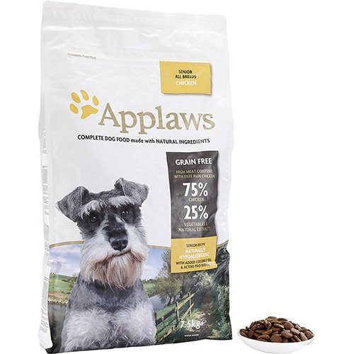Applaws Complete and Grain Free Dry Dog Food, Senior All Breed Chicken