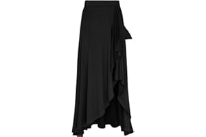 Oyolan Falda de Danza Flamenco Mujeres Falda Larga Irregular de Baile Falda Elásticos Ropa de Danza Clásica Chicas Ropa Falda Bailarina