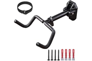 GUOFANG Supporto da parete per bicicletta con angolo regolabile e distanza dalla parete, pieghevole, per mountain bike e bici da strada, imbottitura extra morbida (Snap fixation)