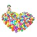 Produktbild 50 x wicemoon Balls Soft Kunststoff Ball Colorful Fun Ball Pit Bälle Baby Kinder Zelt Swim Toys Ball 7 Helle Farben