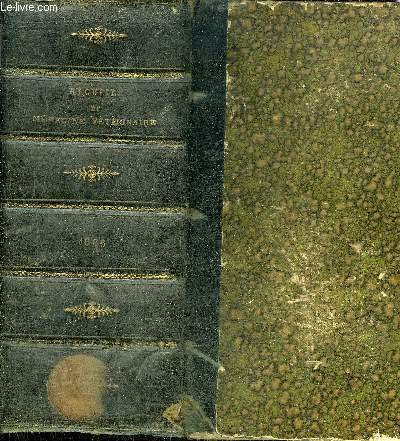 Download RECUEIL DE MEDECINE VETERINAIRE VIIIE SERIE TOME 3 + BULLETIN ET MEMOIRES DE LA SOCIETE CENTRALE DE MEDECINE VETERINAIRE NOUVELLE SERIE TOME 4 XLe VOLUME DE LA COLLECTION.