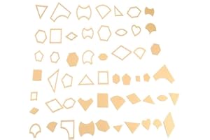 Ritte 54 Piezas/Juego Plantilla Patrón Patchwork, Transparente Patrón de Acrílico Plantilla Stencil Set para Artesanía de Cuero, Herramienta de Costura, Patchwork de Bricolaje