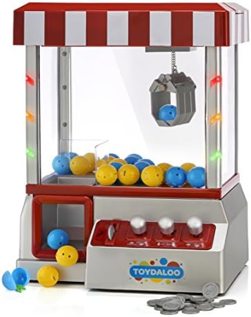 Toydaloo Home Claw Grabber Classic Arcade Game with Lights, Sounds and Non-Stop Action; Includes 24 Reusable Toy-Filled Capsules