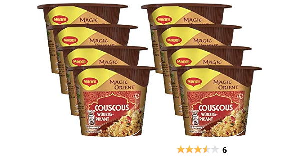 Maggi Magic Orient Terrine Couscous Wurzig Pikant 8er Pack 8 X 70 G Amazon De Lebensmittel Getranke