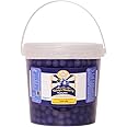 Twisty The Boba Station® Popping Boba for Bubble Tea, Milkshakes, Ice Cream and Yogurt | Boba Tea Variety of Flavors - Vegan | Boba 1 kg with 10 Pieces Straws (Blueberry)