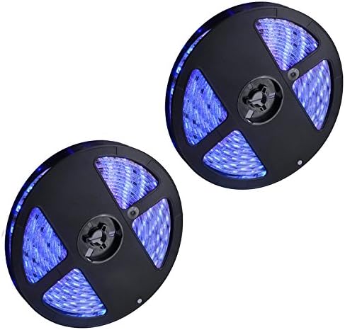 SKKMALL 1PCS 10M(2x5M) 72W 300LED 5050SMD Waterproof Warm White CooL White Blue WhiteLight Normal Brightness Flexible LED Light Bar Strip ( DC 12V) ( Color : Blue )