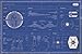 Produktbild Maxi-Poster mit Film Karte der Krieg der Galaxien 91,5 x 61 cm, blau), Laminiert, 91,5 x 61 cm