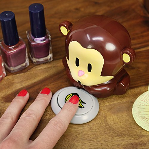 COM-FOUR® Nageltrockner „Affe“ Nail Dryer im lustigen Äffchen-Design (1 Stück) - 3