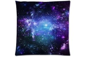 UNIVERSE PILLOW CASE Space Nebula Universe Retro Galaxy Beautiful Design Cushion Case Throw Pillow Covers 18x18 inch (one side)