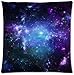 Space Nebula Universe Retro Galaxy Beautiful Design Cushion Case Throw Pillow Covers 18x18 inch (one side)