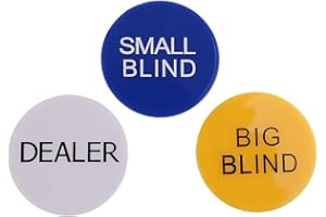 Sharplace Poker Buttons Set - Dealer/Big Blind/Small Blind