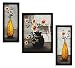 3 PIECE SET OF FRAMED WALL HANGING ART PRINTS PAINTINGS RS.430.00