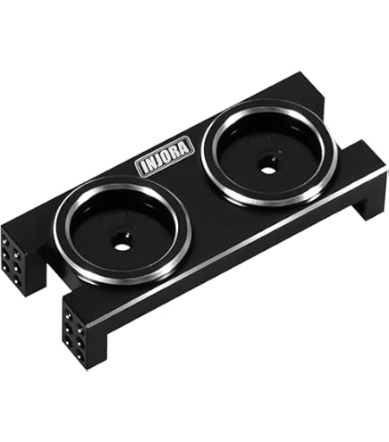 INJORA Dégagement Elevé Liens Châssis Revêtement Noir Laiton Kit de Liens pour SCX24 90081 1/24 RC Crawler Upgrade Part, 36g INJORA Dégagement Elevé Liens Châssis Revêtement Noir Laiton Kit de Liens pour SCX24 90081 1/24 RC Crawler Upgrade Part, 36g