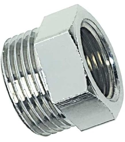 Réduction En Laiton Nickelé Droit Pour Radiateur Mâle 26/34 - Femelle