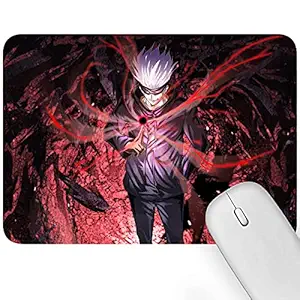 Artich Designer Gaming Mouse Pad for Office Laptop/Computer with Super Soft Non-Slip Rubber Base and Lycra Cloth Surface for Silky Touch Rectangle Mix (Gojo Satoru Doman Expansion)