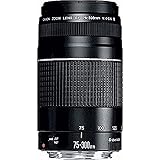 Canon telephoto lens EF 75-300mm F4.0-5.6 III for EOS (58mm filter thread, autofocus) black