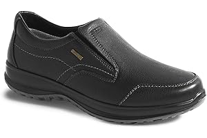 Grisport Scarpe Invernali Uomo Città Mocassini in Pelle Senza Lacci Impermeabili gritex Suola Antiscivolo - Scarpa Slipon