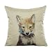 Produktbild Niedliche Tier Kissen Fall Flachs Kissen Cover Sofa Bett Kissen Kissen Cover Home Deko Kissenbezug (45X45CM, E3)