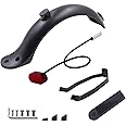 CLKE Scooter Rear Fender Set, Rear Fender Mudguard Bracket Tail Light for Mi Xiaomi M365/ M365 Pro Electric Scooter Replacement Accessory Scooter Parts with Screws and Screw Caps