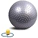Produktbild Gymnastikball, vlenien platzsicher und rutschfeste Athletic aufblasbar Twist Massage Balance Fitness Balll mit Pumpe, Silberfarben, 65 cm