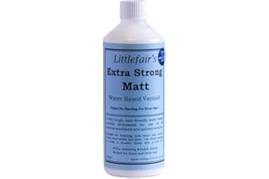 Littlefair's Extra Strong Indoor Wood Varnish (500ml Matt) - Water-Based Varnish