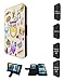 Produktbild 002718 - Emoji Sticker Crown Heart Diamond Cat Happy Design alcatel A3 XL 6" TPU Leder Brieftasche Hülle Flip Cover Book Wallet Stand halter Case