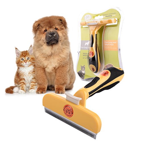 Sminiker-Dog-and-Cat-Deshedding-Tool-with-4-inch-Edges-Pet-Grooming-Tools-with-Release-Button-Shedding-Long-and-Short-Hair-for-Small-Middle-Large-Cat-and-Dog