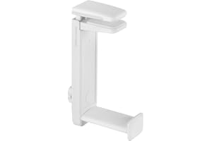 Mars Gaming MHH2W, Headset Hak + stojak, zarządzanie kablami, regulowana wysokość, biały