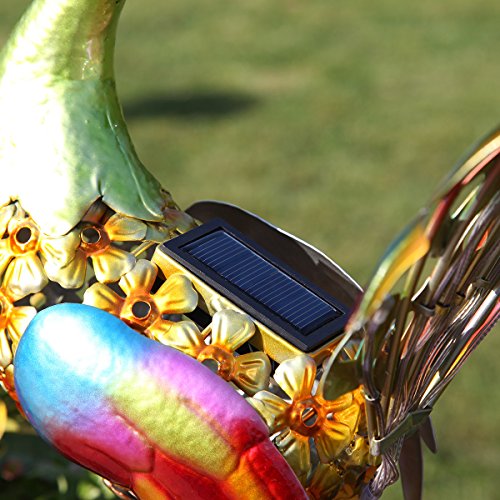 Solar LED Deko Pfau Beleuchtung, 68,5cm Höhe, von Festive Lights - 9