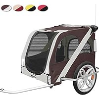 Leopet Fahrradanhänger Hundeanhänger Hunde stapazierfähig und regenabweisend inkl. Anhängerkupplung in verschiedenen Farben