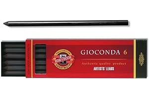 KOH-I-NOOR Kohinoor 6Negro 5,6mm Noir Dessin Gioconda. Mines Graphite numéro 4345/3rigide