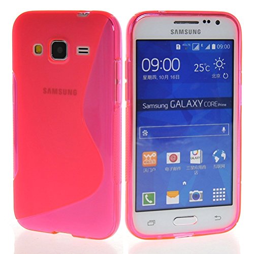 Funda para SAMSUNG GALAXY CORE PRIME G360F GEL TPU Dise  o S-Line Color ROSA