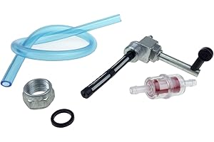IUSOT MZA Meyer-Zweiradtechnik 60150.0 Set Kraftstoffhahn - Inklusiv Benzinschlauch, Benzinfilter - KR51, SR50, SR80
