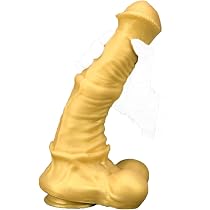 Gold Realistic Horse Dildo Jixaxe 6 Size XXL Extra Large Horse ...