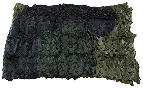 Red de camuflaje en color verde oliva (3 colores) o blanco - Ejército federal caza exterior armada BW camping - producto original Inet-Trades GmbH - verde oliva (3 colores), poliéster, 6 x 3 m