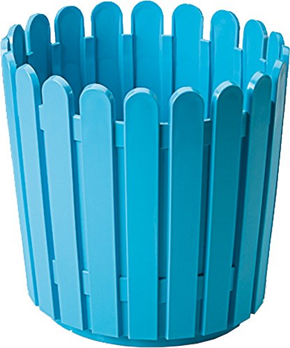 Preisvergleich Produktbild Emsa Blumenkübel ''Landhaus'' Rund 30cm türkis