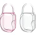 LANEYLI Pacifier Case Classic (Pack of 2, Clear, Pink)