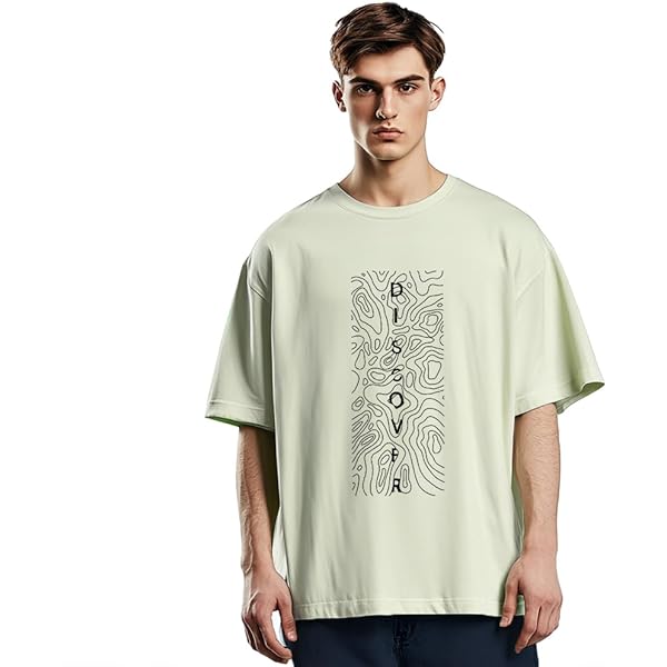 Buy BANKAZ Men's Statement Oversized T-Shirt | Edgy Graphic