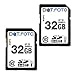 Price comparison product image Dot.Foto 32Gb SDHC High Speed 60MB/s Class 10 UHS-1 Card (Pack of 2) for Panasonic Lumix DMC-G1, DMC-G1K, DMC-G2, DMC-G2K, DMC-G2W, DMC-G3, DMC-G3K, DMC-G3W, DMC-G5, DMC-G5K, DMC-G5W, DMC-G5X, DMC-G6, DMC-G6H, DMC-G6K, DMC-G6W, DMC-G6X, DMC-G10K