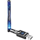ZEXMTE Bluetooth Adapter PC Long Distance, USB Bluetooth 5.0 Dongle Anti-Interference, 100 m File/Audio Transmission, Bluetoo