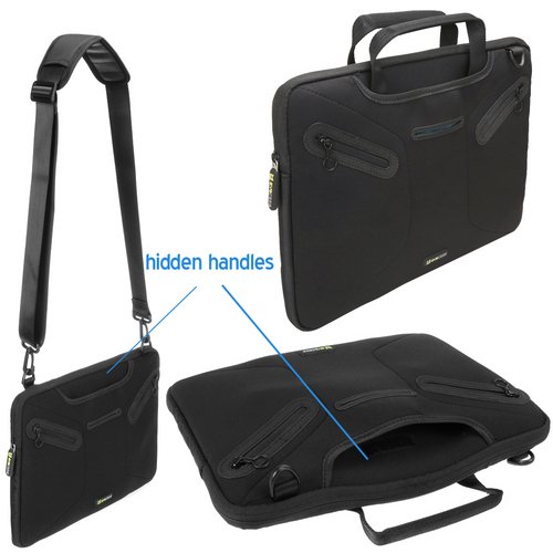 Notebooktasche 10 1     Evecase 10 1 Zoll Universal Laptop Schutzh  lle Aktentasche mit Neopren Au  enmaterial  Verdeckbare Griffe  Zubeh  rf  cher f 