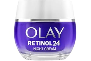 Olay Retinol 24 Crema de Noche Hidratante Facial, Cuidado de la Piel con Vitamina E Antioxidante. Cuidado de la Piel Well-aging durante la Noche: Suaviza, Renueva E Hidrata, 50 ml